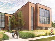 Rendering of new business building at SNC