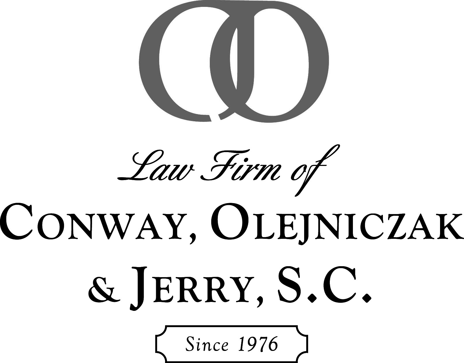 Conway, Olejniczak and Jerry Law Firm logo