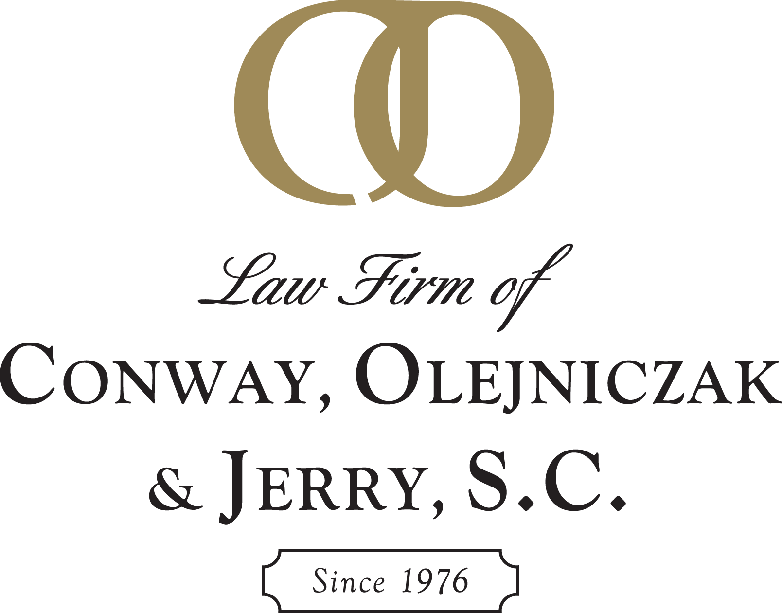Conway, Olejniczak and Jerry Law Firm logo